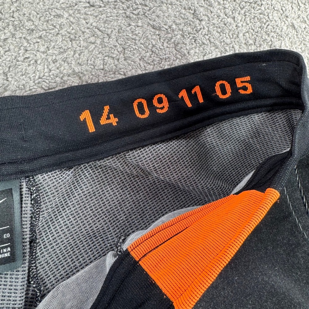 Nike Tech Pack Knit Joggers Mens XL Grey Black Orange AR1589-011 Tapered Pants - Picture 3 of 12